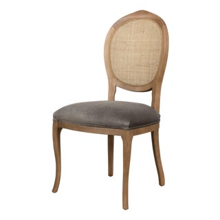 Louis XV Cane Back Dining Chairs in Driftwood, Sets of 2 For Sale