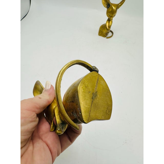 Vintage Brass Mice, a Pair For Sale In Greensboro - Image 6 of 8