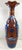 Burgundy Monumental Palatial Size Hand Painted Japanese Emari Vace For Sale - Image 8 of 12