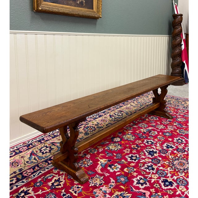 Antique French Farmhouse Bench Banquette Seating Window Seat c.1920s-30 For Sale - Image 10 of 17