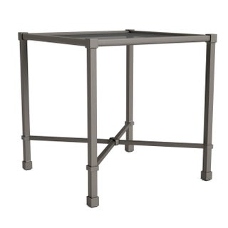 Brown Jordan Venetian 18" Square Occasional Table, Mica frame For Sale