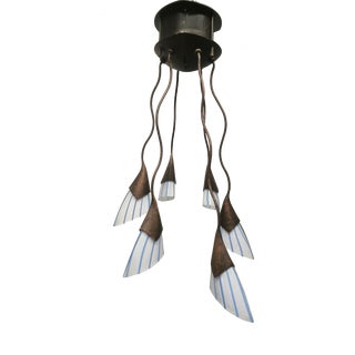 6-Light Chandelier Lamp International, 1990s For Sale