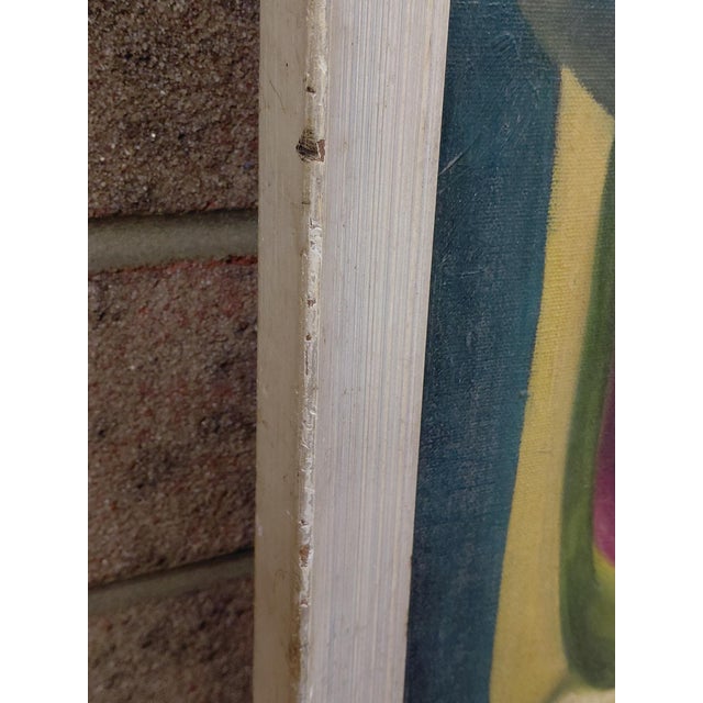 Framed Signed Sylvia Miller Cubist Still Life on Canvas For Sale - Image 12 of 18