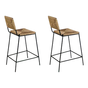 Pair of 'Campagne' Counter Height Stools by Design Frères