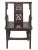 Antique Chinese Armchair With Carved Back and Rim - a Pair For Sale - Image 9 of 10