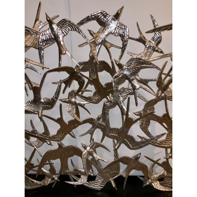 John Richard Modern Large Scale Chrome Finished Swallow Sculpture For Sale - Image 4 of 6