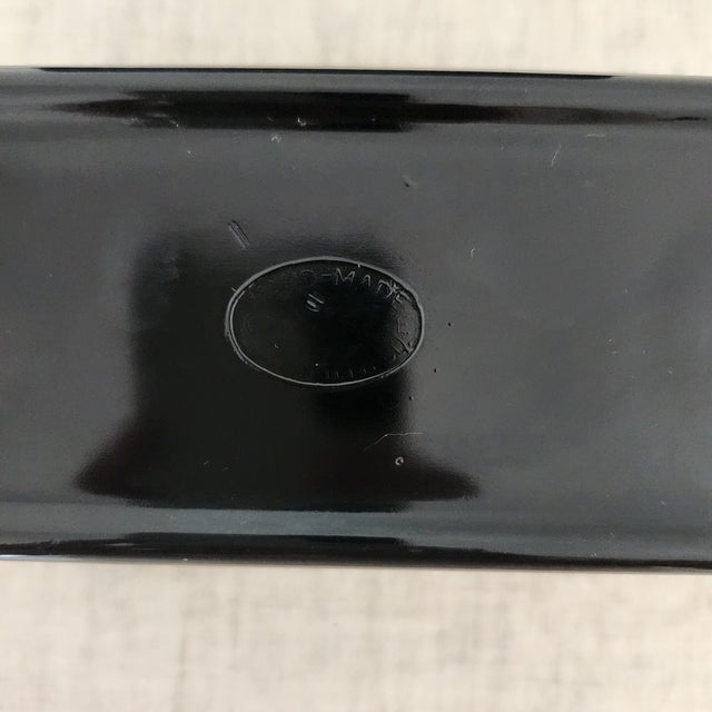 Vintage Black Amethyst Cachepot Jardinieres, a Pair For Sale - Image 11 of 12