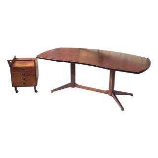 T22 Desk with Chest of Drawers by Franco Albini and Franca Helg, Italy, 1958, Set of 2 For Sale