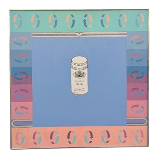 1974 Pop Art Acrylic Painting, Ford Rotunda Oil Filter by Wm. Jahnke, "Rotunda," Aluminum Framed For Sale