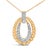 Contemporary Gold Vermeil 1/10 Cttw Diamond Bold Bead Pendant Necklace For Sale - Image 3 of 4