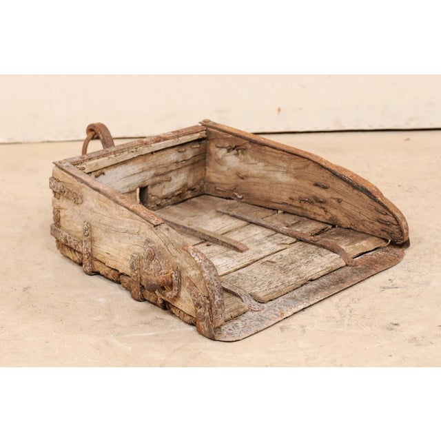 19th Century Spanish Scoop or Plow of Wood and Iron For Sale - Image 4 of 12