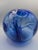 William Worcester Glassworks Signed 1987 Studio Art Glass Vase Cobalt Blue For Sale - Image 9 of 13