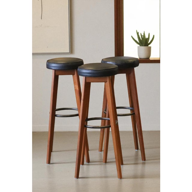 Danish Teak Barstool, 1960s For Sale - Image 11 of 18