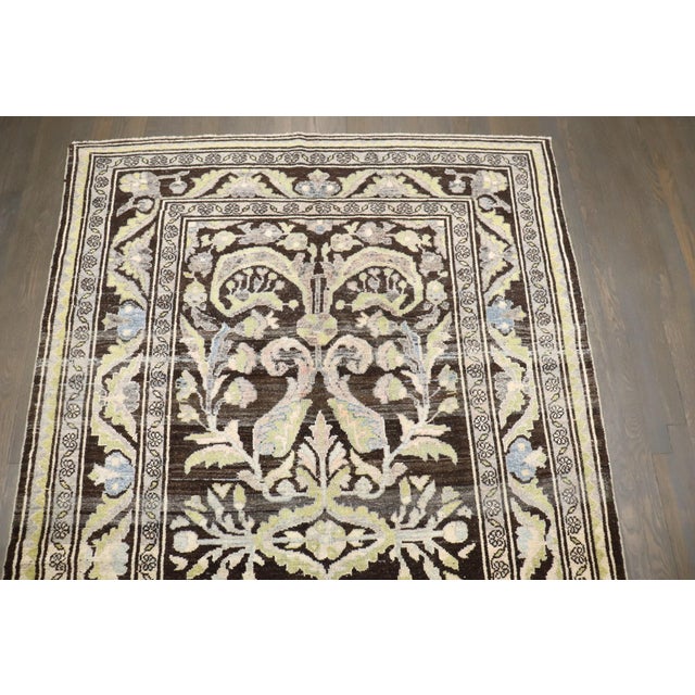 Brown Persian Malayer Chartreuse Intermediate Rug For Sale - Image 8 of 8