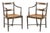 Japonisme Painted & Ebonized Armchairs, Near Pair For Sale