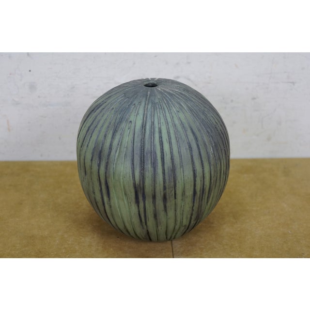 Yelyn Vivoni Modern Ceramic Bud Vase Orb 6" For Sale - Image 9 of 12