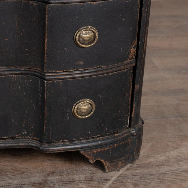 Early 19th Century Tall Swedish Black Secretary Bureau For Sale - Image 13 of 14