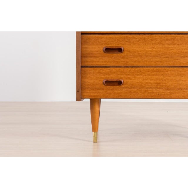 Scandinavian Teak Chest of Drawers, 1960s For Sale - Image 6 of 16