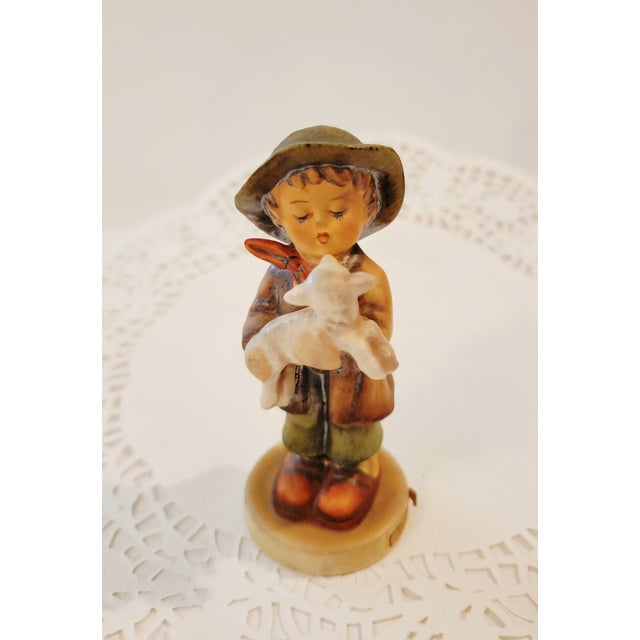Rare Vintage Hummel Goebel Boy Figurine-the Lost Sheep, Goebel West Germany 68/2/0 For Sale - Image 13 of 18
