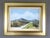 ROAD THROUGH SOFT HILLS Size: 18.1 x 22.8 inches (including frame) Oil on canvas A calm and atmospheric mid-century...