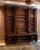 Monumental Carved Walnut English Victorian Two Piece Breakfront Bookcase For Sale In Philadelphia - Image 6 of 9