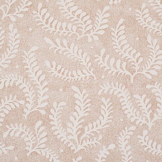 Sample - Schumacher Etched Fern Wallcovering In Brown For Sale