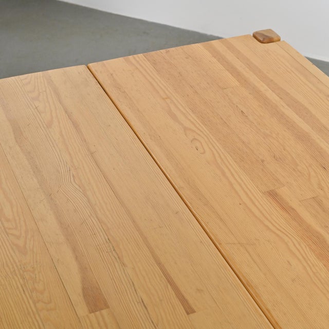 Pine Table and Benches, France, 1980s, Set of 3 For Sale - Image 4 of 18