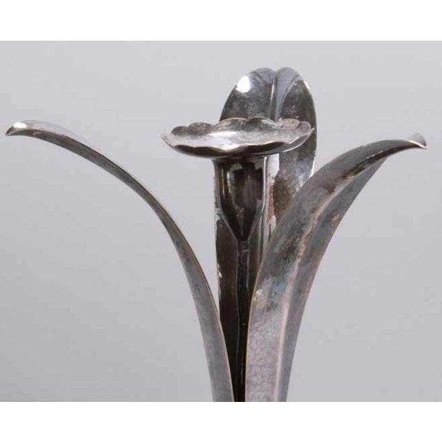 German Metal Berliner Chandelier from Electro-Plated-Waren-Fabrik For Sale - Image 3 of 9