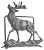 Decorative Deer Napkin Holder, 1930s For Sale