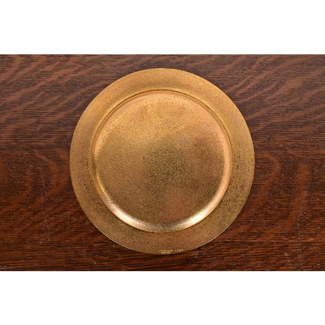 Tiffany Studios New York Bronze Doré Plate For Sale - Image 10 of 11