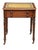 Wood English Diminutive Writing Table or Desk of Mahogany With Inset Leather Top For Sale - Image 7 of 11