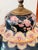 Vintage Chinese Famille Noire with Floral Birds Ginger Jar Table Lamps - Pair For Sale - Image 9 of 12