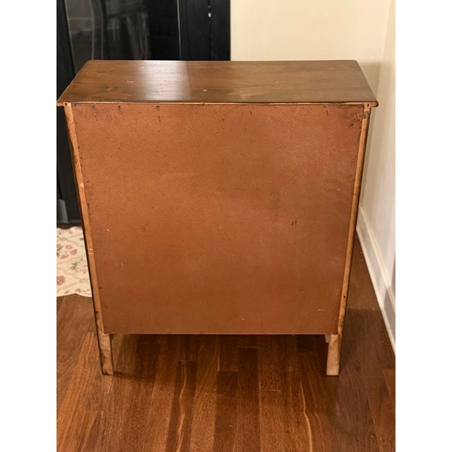 Vintage Five-Drawer Chest of Drawers in Rich Walnut Finish – Refinished Wood Dresser For Sale - Image 12 of 12