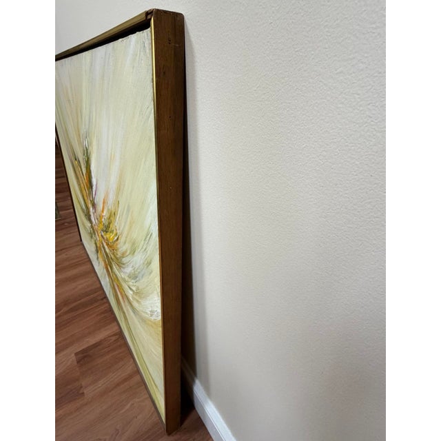 Mid 20th Century Mid-Century Abstract Oil Painting Canvas Rita L. Frost For Sale - Image 5 of 14