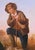 Wood 19th Century French Pastoral Oil on Canvas Painting in Carved Gilt Frame For Sale - Image 7 of 11
