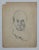 Mino Maccari, Portraits, Original Drawing, Mid 20th-Century For Sale - Image 3 of 3