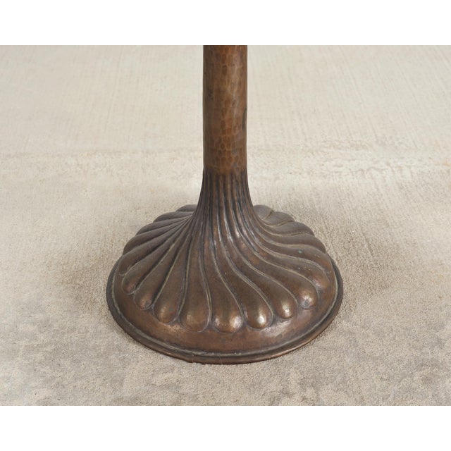 Metal Patinated Bronze Three-Tier Muffin Dessert Stand or Display For Sale - Image 7 of 18