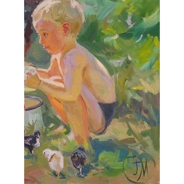 Soviet Children Portraits of Children Oil Painting Original Ukrainian Artist Polyakova M. 95-70 11 For Sale - Image 6 of 6