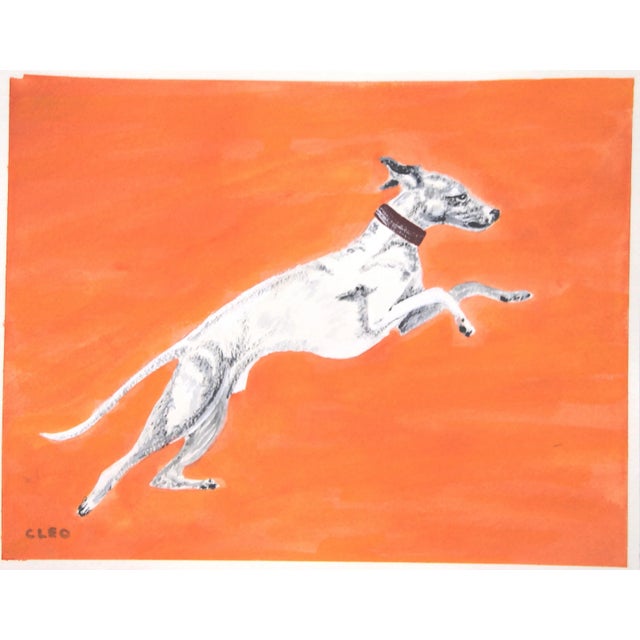 Leaping Greyhound by Cleo Plowden Chairish