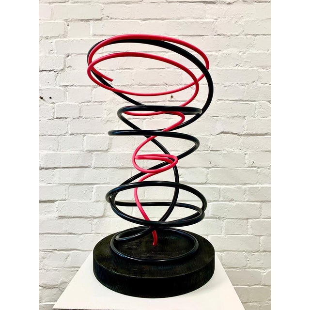 Contemporary Mark Beattie, Pink in Black Spiral, 2023 For Sale - Image 3 of 4
