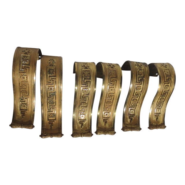 Antique Napoleon III Curtain Hold Back --a Set of 6 For Sale
