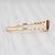 2020s New 0.50ctw Pink Tourmaline Diamond Ring 14k Gold Size 6.5 Bypass Stackable Band For Sale - Image 5 of 7