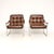 A stylish and comfortable pair of Danish vintage leather and chrome armchairs by Karin Mobring. They were designed for...
