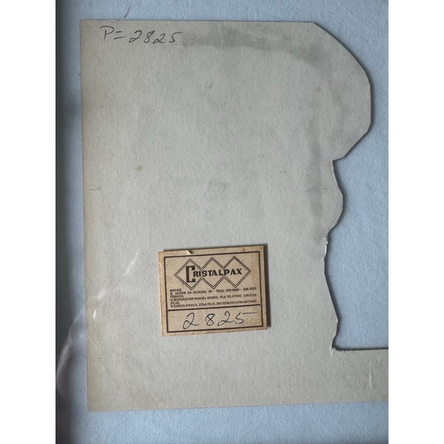 1978 Brazilian Modernist Portrait Drawing — Augusto Rodrigues (1913–1993) For Sale - Image 4 of 7