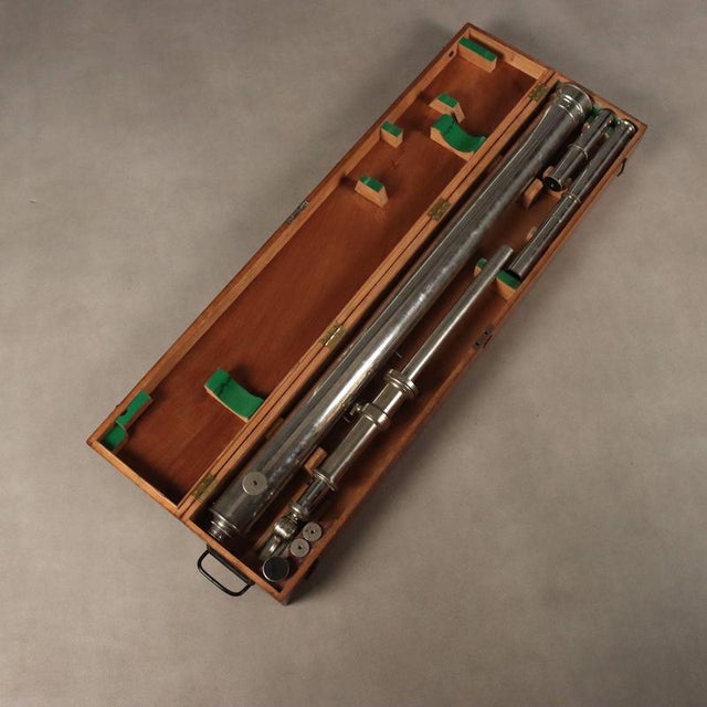 Salmoiraghi Milano Spotting Scope with Wooden Case For Sale - Image 12 of 12
