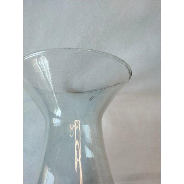 Mid-Century Blown Glass Vase With Subtle Green Tint For Sale In Houston - Image 6 of 7