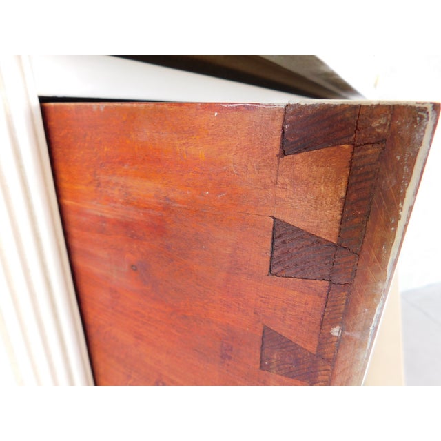 Antique Mahogany French Louis XVI Style Tall Chest Late 19th Century For Sale In Philadelphia - Image 6 of 17