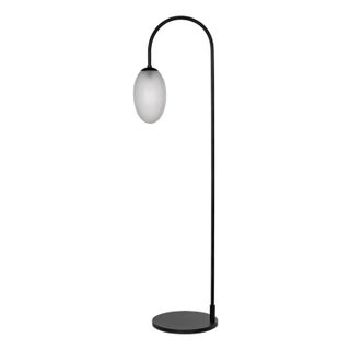 NOIR Swan Floor Lamp, Black Iron For Sale