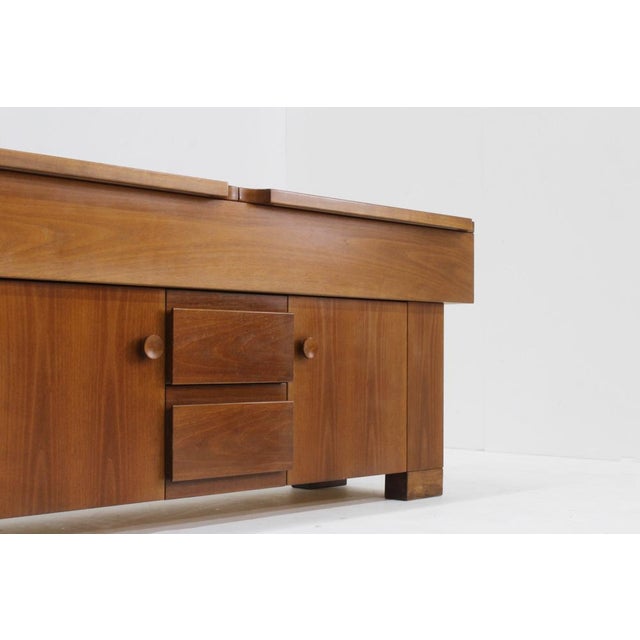 Brown Vintage Italian Torbecchia Sideboard by Giovanni Michelucci for Poltronova, 1960 For Sale - Image 8 of 13