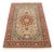 Hand-knotted Qom rug | Knot density: approx. 340.000/m² | Material: Wool/Cotton | Size: 202 x 130 cm | Color: White/Beige...